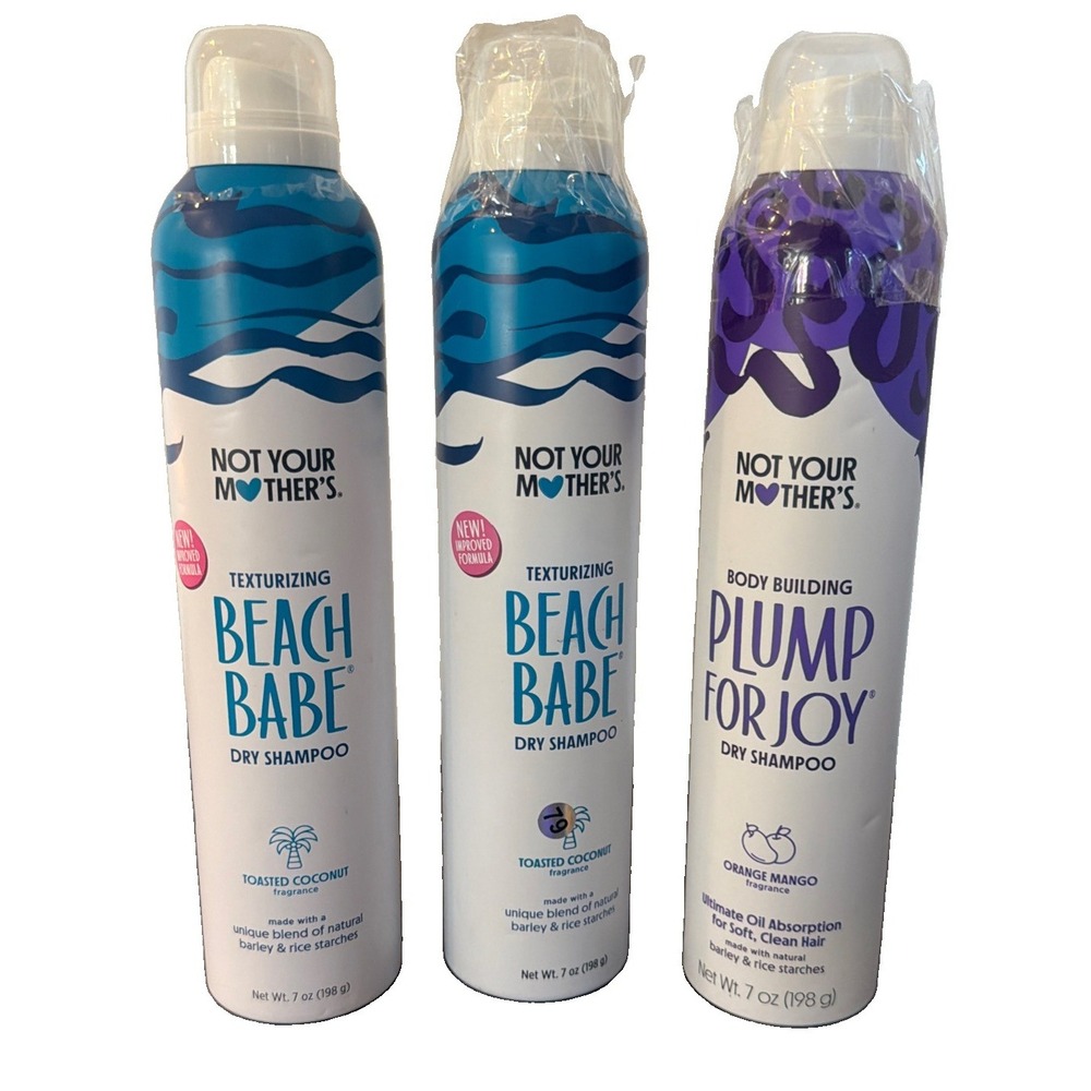 3 Not Your Mother's Dry Shampoo Variety  7 Oz Oil Absorbing Spray Beach Babe Joy